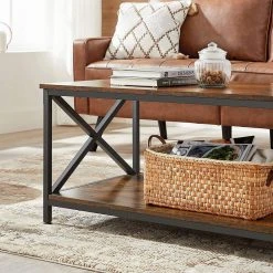 VASAGLE Couchtisch »LCT200B01«, Wohnzimmertisch,X-förmige Streben, 100 x 55 x 45 cm, Landhausstil, vintage 14 VASAGLE Couchtisch »LCT200B01«, Wohnzimmertisch,X-förmige Streben, 100 x 55 x 45 cm, Landhausstil, vintage -Vasagle Auslauf Geschäft 4eb0faea 89ac 41ee 919b 8938cfea9023