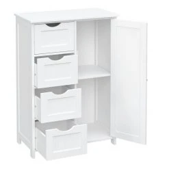 VASAGLE Badkommode »LHC41«, Badschrank, Beistellschrank, Kommode, 55 x 30 x 81 cm Grau, Wei&szlig; -Vasagle Auslauf Geschäft 4f8b55f0 bcd7 42d4 8bd3 5f5a4474d9a3