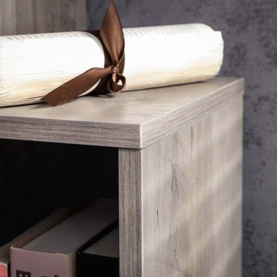 VASAGLE Bücherregal »LBC61BX LBC61WT LBC061M01 LBC41BX«, Standregal, Würfelregal, 4 Fächer, vintage Grau, Weiß 28 VASAGLE Bücherregal »LBC61BX LBC61WT LBC061M01 LBC41BX«, Standregal, Würfelregal, 4 Fächer, vintage Grau, Weiß – Bild 26