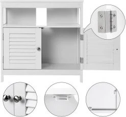 VASAGLE Waschbeckenunterschrank »BBC02WT« Unterschrank, 60 x 60 x 30 cm, weiß -Vasagle Auslauf Geschäft 526677b1 6139 4329 859e f7d676bea466