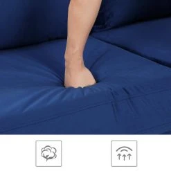 VASAGLE 3-Sitzer »LCS001«, Bezug aus Samt, Metallbeine, Klassisch bis modern, einfacher Aufbau, 183 x 78 x 88 cm Blau, Grau, Petrolfarben, Rosa -Vasagle Auslauf Geschäft 546cd434 3954 4e70 bdce f5be8d43d110