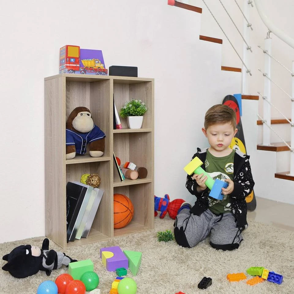 VASAGLE Bücherregal »LBC25WT LBC25NL«, Bücherschrank, 50 x 80 x 24 cm, eiche hell Natur, Weiß 4 VASAGLE Bücherregal »LBC25WT LBC25NL«, Bücherschrank, 50 x 80 x 24 cm, eiche hell Natur, Weiß – Bild 2