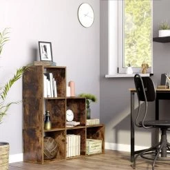 VASAGLE Raumteiler »LBC10 LBC63«, Bücherregal, Würfelregal, Leiterregal, Treppenregal, freistehend, für Büro, Wohnzimmer, Schlafzimmer Vintage, Weiß 31 VASAGLE Raumteiler »LBC10 LBC63«, Bücherregal, Würfelregal, Leiterregal, Treppenregal, freistehend, für Büro, Wohnzimmer, Schlafzimmer Vintage, Weiß -Vasagle Auslauf Geschäft 57d4c63b 5494 4b41 977b f366e39c88ea