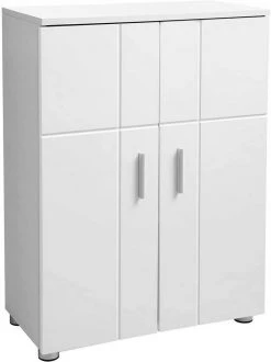 VASAGLE Kommode »BBK42WT«, Badezimmerschrank, Beistellschrank, Flurschrank, weiß -Vasagle Auslauf Geschäft 5828ba13 553b 47f7 8308 ee481325ff3b