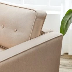 VASAGLE Relaxsessel »LAC003G01 LAC003M01«, Fernsehsessel, Loungesessel, mit Sitzkissen, für Wohnzimmer, Büro Beige, Grau -Vasagle Auslauf Geschäft 58e80974 6eca 4aa7 948f 59cee7f6b3bd