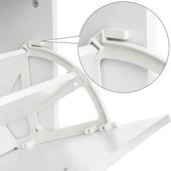 VASAGLE Schuhschrank »LBC602H LBC02WT« Schuhkommode, Trennwände verstellbar und abnehmbar, für 12 Paar Damenschuhe oder 8 Paar Herrenschuhe Eichefarben, Wei&szlig; -Vasagle Auslauf Geschäft 592b06d7 38f7 44ff 85d8 b97ee9fb5e6f