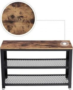 VASAGLE Schuhbank »LBS73 LBS74 LBS078«, Schuhregal mit Sitzfläche, Schuhablage, Flur, verschiedene Größen, vintage Grau -Vasagle Auslauf Geschäft 5c66c7a5 6b0d 4831 82c7 b5367c672f14