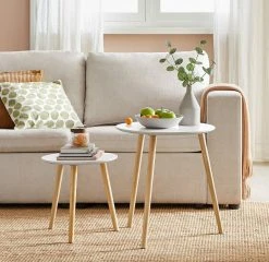 VASAGLE Beistelltisch »LET07WN«, Beistelltisch-Set rund, Sofatische, Couchtische, weiß 14 VASAGLE Beistelltisch »LET07WN«, Beistelltisch-Set rund, Sofatische, Couchtische, weiß -Vasagle Auslauf Geschäft 5d5ded50 d140 47c1 869c f736ca3e9beb