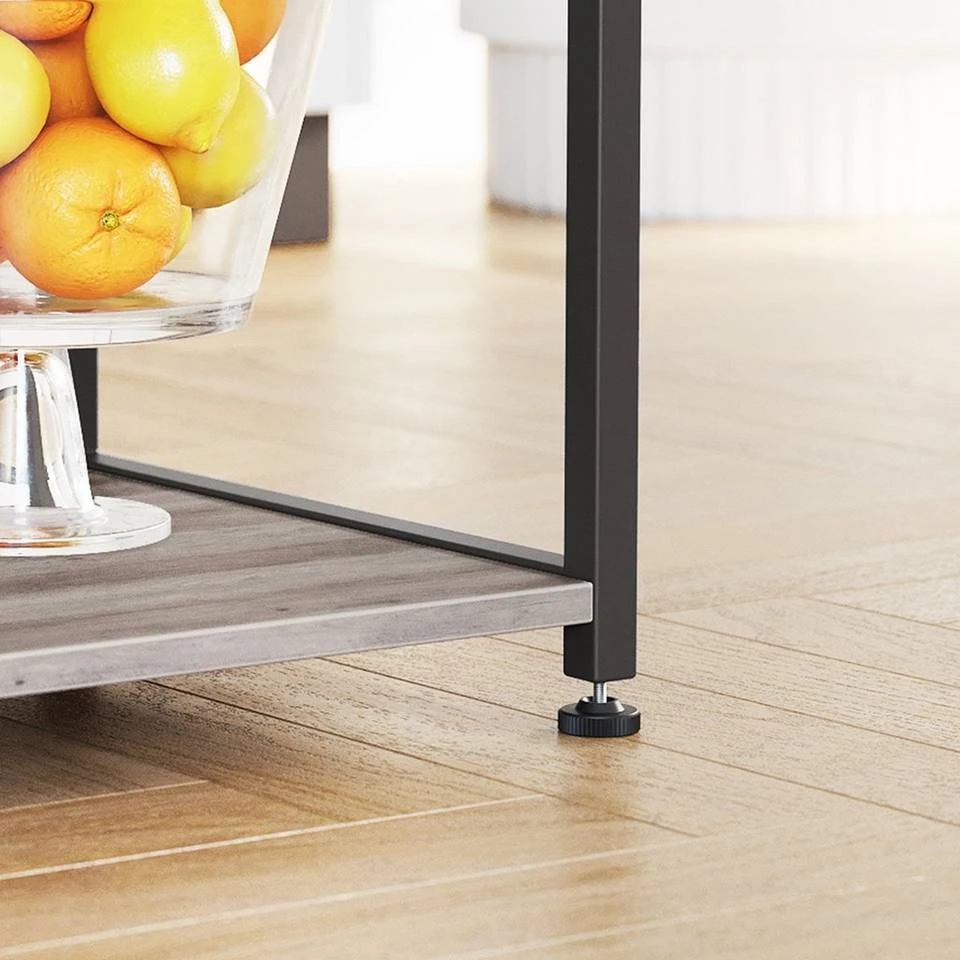 VASAGLE Standregal »KKS035/35«, Küchenregal mit Metallkorb, 6 S-Haken und Regalablagen, 90 x 40 x 132 cm, Industrie-Design Haselnussbraun-schwarz, Greige-schwarz, Vintage 26 VASAGLE Standregal »KKS035/35«, Küchenregal mit Metallkorb, 6 S-Haken und Regalablagen, 90 x 40 x 132 cm, Industrie-Design Haselnussbraun-schwarz, Greige-schwarz, Vintage – Bild 24