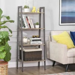 VASAGLE Standregal »LLS44MG LLS44X LLS45X«, Bücherregal, Leiterregal mit 4 Ebenen, vintage Grau 33 VASAGLE Standregal »LLS44MG LLS44X LLS45X«, Bücherregal, Leiterregal mit 4 Ebenen, vintage Grau -Vasagle Auslauf Geschäft 637481f0 0f8b 4800 902e 1571d2ce706d