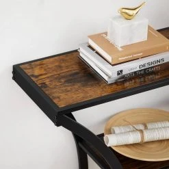 VASAGLE Konsolentisch »LNT089B01«, Flurtisch, verlängerte Tischplatte, Wohnzimmer, Flur, Schlafzimmer, vintage -Vasagle Auslauf Geschäft 654dc87f df58 44a6 93cd dfadcdca1c52