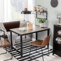 VASAGLE Küchentisch »KDT75X KDT075B02«, Esstisch, 120 x 75 x 75 cm, vintage Grau -Vasagle Auslauf Geschäft 6655e51a bd09 4901 9edb 7f4e41b58bb3