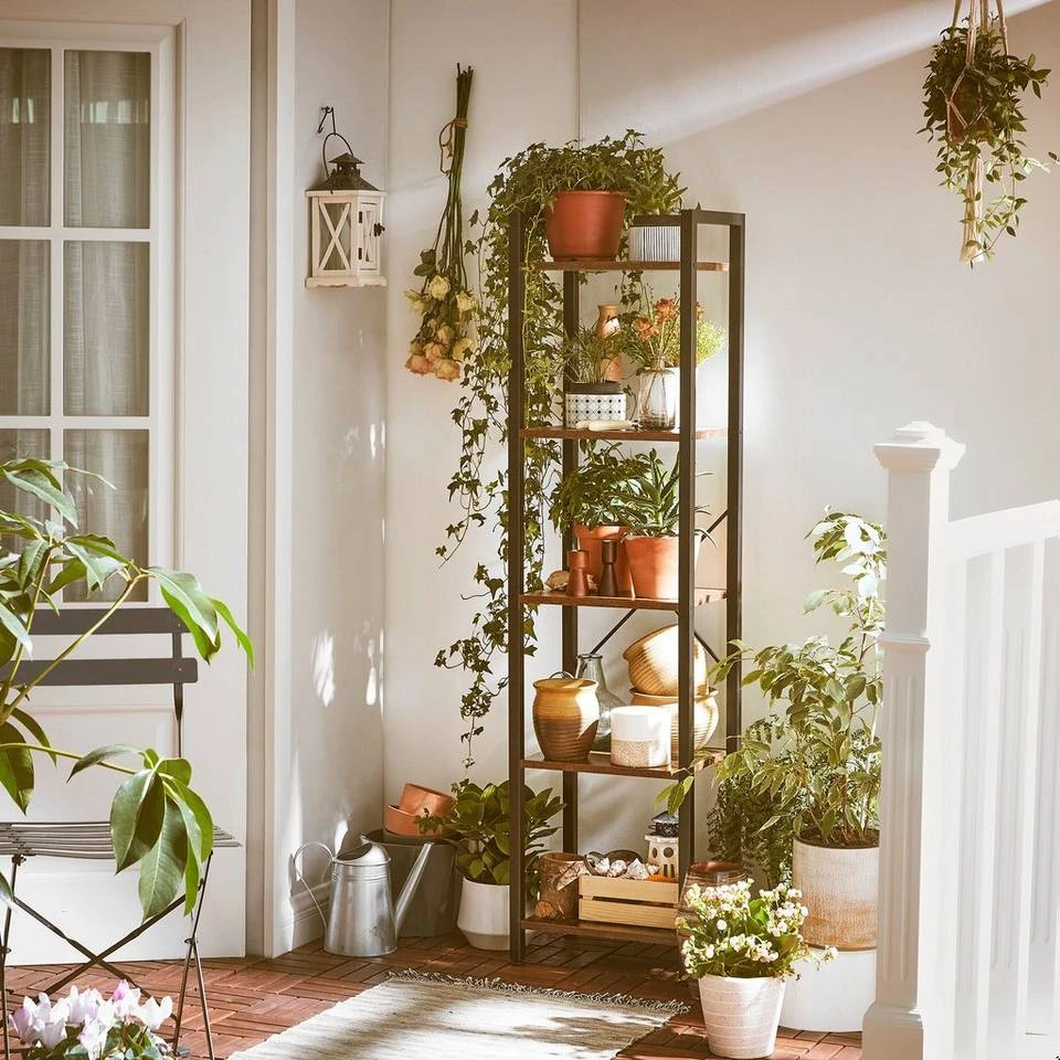 VASAGLE Bücherregal »LLS101B01 LLS100B01«, Standregal, DVD-Regal, mit 6 Ebenen, Wohnzimmer, Schlafzimmer, Kinderzimmer, vintage-schwarz 4 VASAGLE Bücherregal »LLS101B01 LLS100B01«, Standregal, DVD-Regal, mit 6 Ebenen, Wohnzimmer, Schlafzimmer, Kinderzimmer, vintage-schwarz – Bild 2