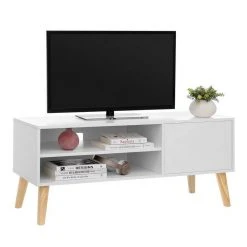 VASAGLE Lowboard »LTV09 LTV120«, Retro TV-Regal, Fernsehtisch, Fernsehschrank, 110/120 x 40 x 49 cm Greige, Vintage, Wei&szlig; -Vasagle Auslauf Geschäft 679a5cd4 0536 49ea ad90 f9f6702bf72f