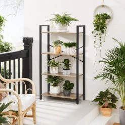 VASAGLE Bücherregal »LLS061B01 LLS60BX LLS060B02 LLS062B01«, Standregal, Stahlgestell, Büro und Flur, Industrie-Design Greige-schwarz, Vintage -Vasagle Auslauf Geschäft 67a77b3e 6e72 420b 8b5a e753418b5d8f