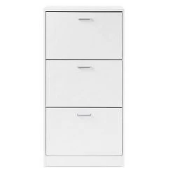 VASAGLE Schuhschrank »LBC03« Schuhregal mit 3 Klappen und Ebenen, perfekt für schmale Flure, 60 x 24 x 120 cm (L x B x H) Eichenfarben, Vintage, Weiß 41 VASAGLE Schuhschrank »LBC03« Schuhregal mit 3 Klappen und Ebenen, perfekt für schmale Flure, 60 x 24 x 120 cm (L x B x H) Eichenfarben, Vintage, Weiß -Vasagle Auslauf Geschäft 69bfa3af 09c2 4103 ad4f ebd2ed527031