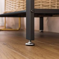 VASAGLE Garderobenständer »HSR40B«, Kleiderständer mit 9 Haken, Schuhregal mit 3 Ablagen und stilvollen Griffen, 183 cm hoch, Industrie-Design Grau, Vintage, Wei&szlig; -Vasagle Auslauf Geschäft 69d4114b b230 46d8 b2b9 cd16873a3689