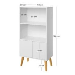 VASAGLE Bücherregal »LBC09BX LBC09WT«, Bücherschrank, Holzoptik, vintage Weiß 22 VASAGLE Bücherregal »LBC09BX LBC09WT«, Bücherschrank, Holzoptik, vintage Weiß -Vasagle Auslauf Geschäft 6b30456f 0a09 49d2 9800 33d4ba828b6a