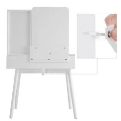 VASAGLE Schminktisch »RDT32K«, Frisiertisch, Kosmetiktisch mit Hocker, 4 Schubladen, weiß-naturfarben 14 VASAGLE Schminktisch »RDT32K«, Frisiertisch, Kosmetiktisch mit Hocker, 4 Schubladen, weiß-naturfarben -Vasagle Auslauf Geschäft 6e2cccac c1c7 40bb 9cbc 96e1898d5185