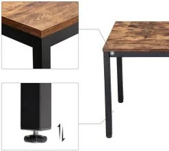 VASAGLE Schreibtisch »LWD64N LWD64X«, Computertisch, stabiles Metallgestell, fürs Home Office, vintage Weiß 21 VASAGLE Schreibtisch »LWD64N LWD64X«, Computertisch, stabiles Metallgestell, fürs Home Office, vintage Weiß -Vasagle Auslauf Geschäft 6e8c2300 a956 439f 8837 a979e8107358