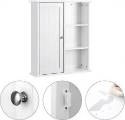 VASAGLE Badkommode »BBC20WT«, Hängeschrank, Wandschrank, Badschrank, 60 x 71 x 18 cm, weiß 15 VASAGLE Badkommode »BBC20WT«, Hängeschrank, Wandschrank, Badschrank, 60 x 71 x 18 cm, weiß -Vasagle Auslauf Geschäft 6eb52e2e 978c 4bf7 9cb3 c44e90c22f44