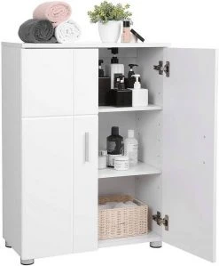 VASAGLE Kommode »BBK42WT«, Badezimmerschrank, Beistellschrank, Flurschrank, weiß -Vasagle Auslauf Geschäft 70a4802d a45c 4a68 9ac2 e492080b80ce