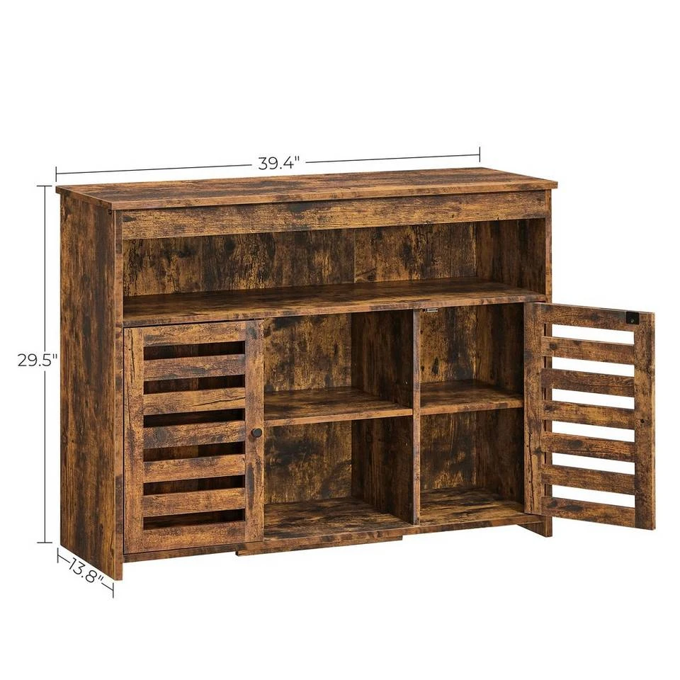 VASAGLE Anrichte »LBF003X01«, Beistellschrank, Küchenschrank mit Ablagen, Wohnzimmer, Esszimmer, Schlafzimmer, vintagebraun 6 VASAGLE Anrichte »LBF003X01«, Beistellschrank, Küchenschrank mit Ablagen, Wohnzimmer, Esszimmer, Schlafzimmer, vintagebraun – Bild 6