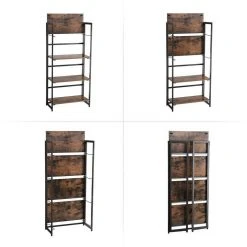 VASAGLE Standregal »LLS66X LLS88X«, Standregal, Bücherregal, Klappregal, vintage -Vasagle Auslauf Geschäft 71a36c0f f902 46f3 868f a704255cbd1c