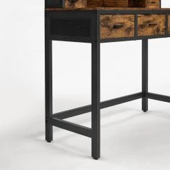 VASAGLE Schminktisch »RVT006A10/B01«, Frisiertisch, Kosmetiktisch, mit Hocker, mit ovalem Spiegel und 5 Schubladen Vintagebraun-Schwarz, Weiß-goldfarben 23 VASAGLE Schminktisch »RVT006A10/B01«, Frisiertisch, Kosmetiktisch, mit Hocker, mit ovalem Spiegel und 5 Schubladen Vintagebraun-Schwarz, Weiß-goldfarben -Vasagle Auslauf Geschäft 71e5a7e4 7a78 4f0e b5f3 333279d4659b