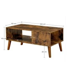 VASAGLE Couchtisch »LCT09BX«, Kaffeetisch im Retro-Stil Holzoptik, vintage 15 VASAGLE Couchtisch »LCT09BX«, Kaffeetisch im Retro-Stil Holzoptik, vintage -Vasagle Auslauf Geschäft 7364c32e 4c46 4c71 b59a 7a3ed6a0abad