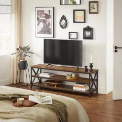 VASAGLE Lowboard »LTV100B01«, TV-Regal, TV-Schrank für Fernseher bis zu 65 Zoll, X-förmige Streben, Schuhregalev 13 VASAGLE Lowboard »LTV100B01«, TV-Regal, TV-Schrank für Fernseher bis zu 65 Zoll, X-förmige Streben, Schuhregalev -Vasagle Auslauf Geschäft 743412cc 765e 45cf af5b dccf62af06e7