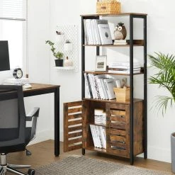 VASAGLE Bücherregal »LBC029B01«, Bücherschrank, Aufbewahrungsschrank, Schlafzimmer, 66 x 30 x 148,9 cm, vintage -Vasagle Auslauf Geschäft 75fad3db 9f20 485d b01e a164ec11895f