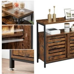 VASAGLE Sideboard »LSC091B01«, Aufbewahrungsschrank, Breite 100 cm, Wohnzimmer, Flur, Küche, vintage -Vasagle Auslauf Geschäft 775f7d5d ba18 48c2 88d5 f5ad85b3da9e