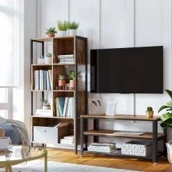 VASAGLE Bücherregal »LBC028B01 LBC027B01«, Bücherschrank, Standregal, für Dekoartikel, Bilderrahmen, Schlafzimmer, Wohnzimmer, vintage -Vasagle Auslauf Geschäft 78cf3b79 90fa 4637 bd4e 14ad21d98aa5