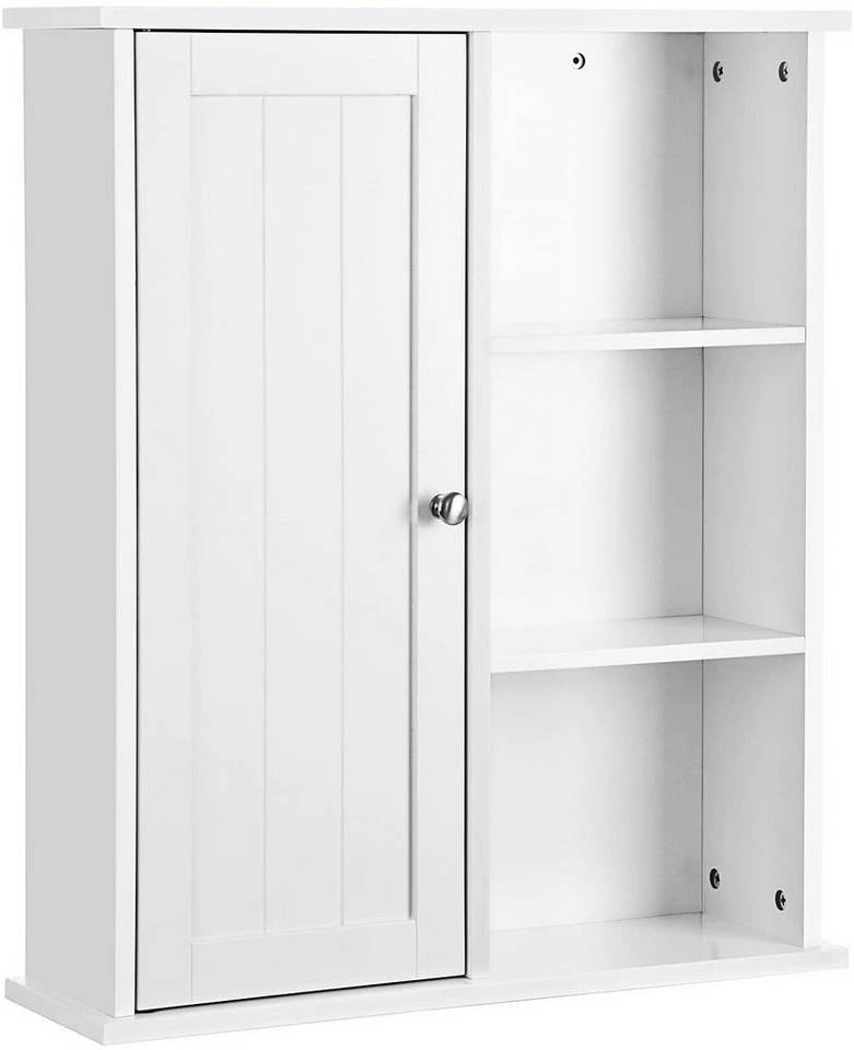VASAGLE Badkommode »BBC20WT«, Hängeschrank, Wandschrank, Badschrank, 60 x 71 x 18 cm, weiß 7 VASAGLE Badkommode »BBC20WT«, Hängeschrank, Wandschrank, Badschrank, 60 x 71 x 18 cm, weiß – Bild 5