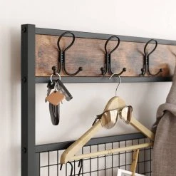 VASAGLE Garderobenständer »HSR46BX«, Garderobe mit 9 Kleiderhaken und Schuhregal, vintage 11 VASAGLE Garderobenständer »HSR46BX«, Garderobe mit 9 Kleiderhaken und Schuhregal, vintage -Vasagle Auslauf Geschäft 7a88ef9e b99a 43e9 849f eebae8b7edbb