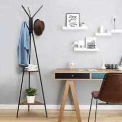 VASAGLE Garderobenständer »RCR16«, Kleiderständer in Baumform, mit 2 Ablagen, für Kleidung, Hüte, Taschen, 179cm, vintage Greige, Haselnussbraun 29 VASAGLE Garderobenständer »RCR16«, Kleiderständer in Baumform, mit 2 Ablagen, für Kleidung, Hüte, Taschen, 179cm, vintage Greige, Haselnussbraun -Vasagle Auslauf Geschäft 7bb946da 166b 4100 8cfd 3c31f697100a