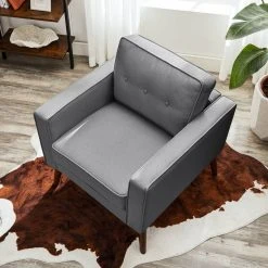 VASAGLE Relaxsessel »LAC003G01 LAC003M01«, Fernsehsessel, Loungesessel, mit Sitzkissen, für Wohnzimmer, Büro Beige, Grau -Vasagle Auslauf Geschäft 7e37b12b 36aa 463d 916d b53eeb42b751