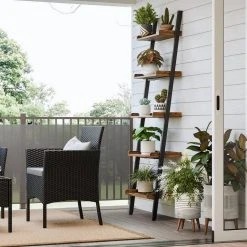 VASAGLE Standregal »LLS047B01«, Bücherregal, Leiterregal, Wandregal, vintage -Vasagle Auslauf Geschäft 7e45db2a e390 4335 82c8 d89d9905f04a