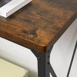 VASAGLE Konsolentisch »LNT088B01 LNT100B01«, Beistelltisch, Flurtisch, Sofatisch, 100 x 35 x 80 cm, für Wohnzimmer, Flur, vintagebraun-schwarz -Vasagle Auslauf Geschäft 7ff2ff1c d708 4676 bd06 15af9ca41b91