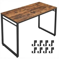 VASAGLE Schreibtisch »LWD59X LWD58X«, Computertisch, Bürotisch mit 8 Haken, Arbeitszimmer, einfacher Aufbau, Metall, vintage -Vasagle Auslauf Geschäft 8360836e e68f 4148 b6c0 dd2e03b2b4ee