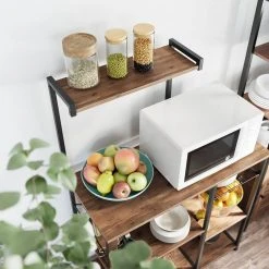 VASAGLE Standregal »KKS035/35«, Küchenregal mit Metallkorb, 6 S-Haken und Regalablagen, 90 x 40 x 132 cm, Industrie-Design Haselnussbraun-schwarz, Greige-schwarz, Vintage 32 VASAGLE Standregal »KKS035/35«, Küchenregal mit Metallkorb, 6 S-Haken und Regalablagen, 90 x 40 x 132 cm, Industrie-Design Haselnussbraun-schwarz, Greige-schwarz, Vintage -Vasagle Auslauf Geschäft 83a1a346 86e0 4d78 aab6 6f2b83d4a7a2