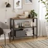 VASAGLE Konsolentisch »LNT81BX LNT081B02«, Flurtisch mit 2 Gitterablagen, Beistelltisch, Sideboard, Wohnzimmer, Flur, schmal, vintage Greige-schwarz 1 VASAGLE Konsolentisch »LNT81BX LNT081B02«, Flurtisch mit 2 Gitterablagen, Beistelltisch, Sideboard, Wohnzimmer, Flur, schmal, vintage Greige-schwarz -Vasagle Auslauf Geschäft 83feca3f 6e71 4bf3 9924 a22bd742b5ed