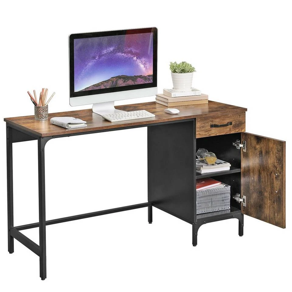 VASAGLE Schreibtisch »LWD51X«, Computertisch, Bürotisch mit Schublade und Schrank, vintage 3 VASAGLE Schreibtisch »LWD51X«, Computertisch, Bürotisch mit Schublade und Schrank, vintage