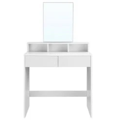 VASAGLE Schminktisch »RDT113W01«, Frisiertisch,Kosmetiktisch mit Spiegel und 2 Schubladen,weiß -Vasagle Auslauf Geschäft 8913d228 cb37 4ad7 9a2e 8369bf04e185