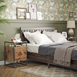 VASAGLE Nachttisch »LNT05BX«, Nachtschrank, Beistelltisch, Glastisch, vintage -Vasagle Auslauf Geschäft 8a43e6ad 1fb9 447e 8a92 f1e757d95833