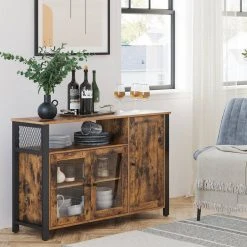VASAGLE Sideboard »LSC096B01«, Küchenschrank, Aufbewahrungsschrank, mit 3 Türen, Breite 110 cm, für Wohnzimmer, Küche, Esszimmer, vintage -Vasagle Auslauf Geschäft 8a5334cb 54fc 4a35 a654 a43224af58c7