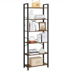 VASAGLE Bücherregal »LLS061B01 LLS60BX LLS060B02 LLS062B01«, Standregal, Stahlgestell, Büro und Flur, Industrie-Design Greige-schwarz, Vintage -Vasagle Auslauf Geschäft 8a800c1c fe3b 47bd 84f1 7b5ea667b6ed