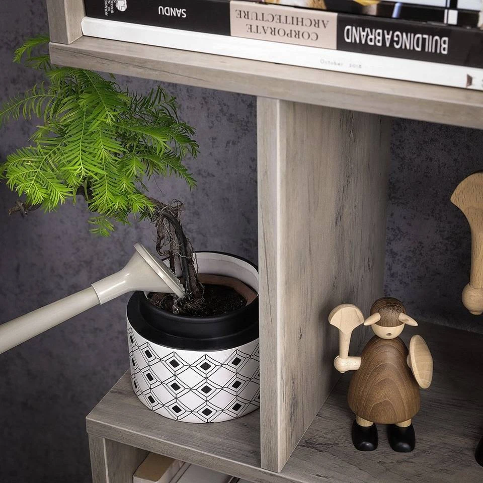 VASAGLE Bücherregal »LBC61BX LBC61WT LBC061M01 LBC41BX«, Standregal, Würfelregal, 4 Fächer, vintage Grau, Weiß 31 VASAGLE Bücherregal »LBC61BX LBC61WT LBC061M01 LBC41BX«, Standregal, Würfelregal, 4 Fächer, vintage Grau, Weiß – Bild 29