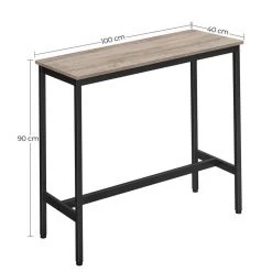 VASAGLE Bartisch »LBT10X LBT010B02«, Küchentisch, 100 x 40 x 90 cm Greige, Vintage 28 VASAGLE Bartisch »LBT10X LBT010B02«, Küchentisch, 100 x 40 x 90 cm Greige, Vintage -Vasagle Auslauf Geschäft 8dcef40e c57a 4b66 a613 580597e79af0